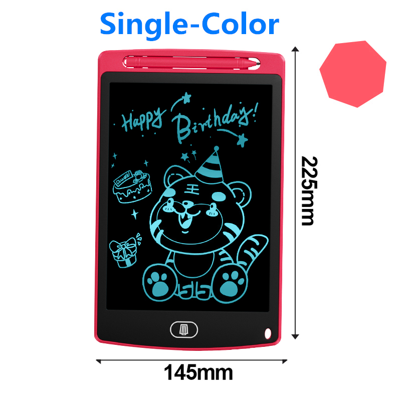 8.5 inch Graphic tablet Lcd Drawing Tablet To Draw Digital Drawing Board Smart Writing Tablet Electronic Blackboard For Children: Red Single Color