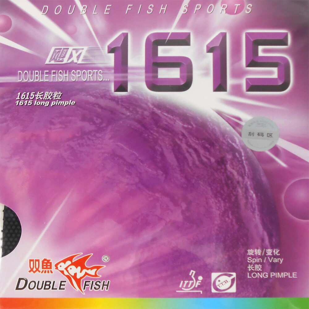 Doppel Fisch 1615 Lange Pips-aus Tischtennis Tischtennis Gummi Ohne Schwamm Deckblatt Ochse sterben neue auflistung Beste Kontrolle