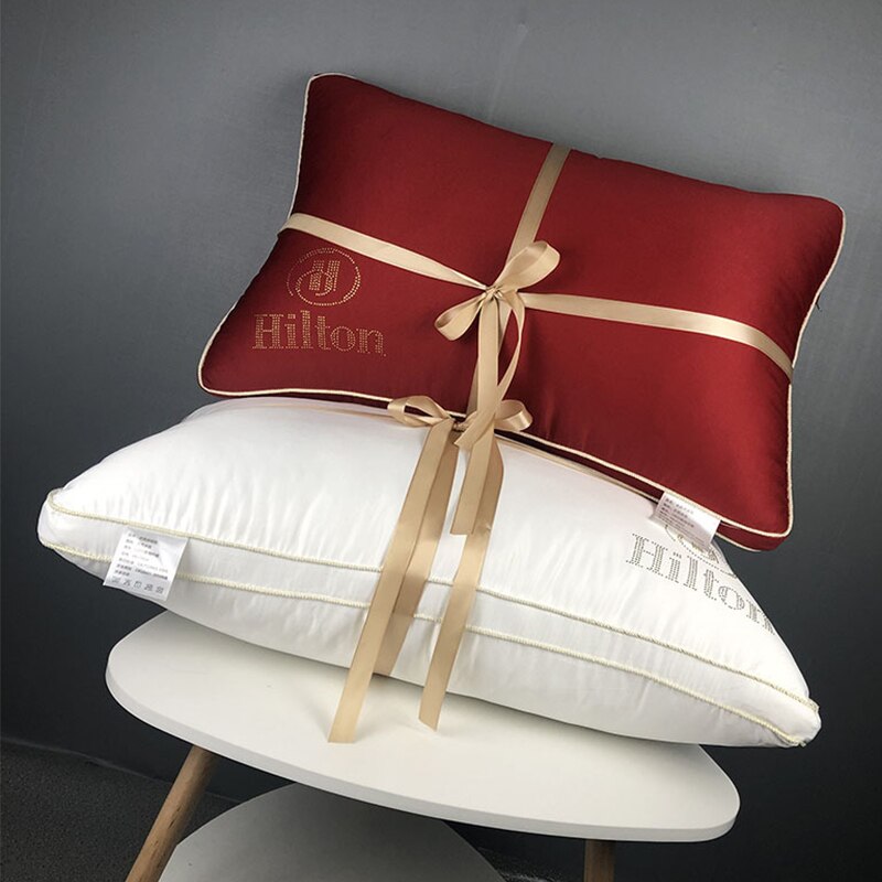 48x74cm maison Textile velours oreiller noyau luxe fleur chaude oreiller pour hôtel literie plume coussin noyau