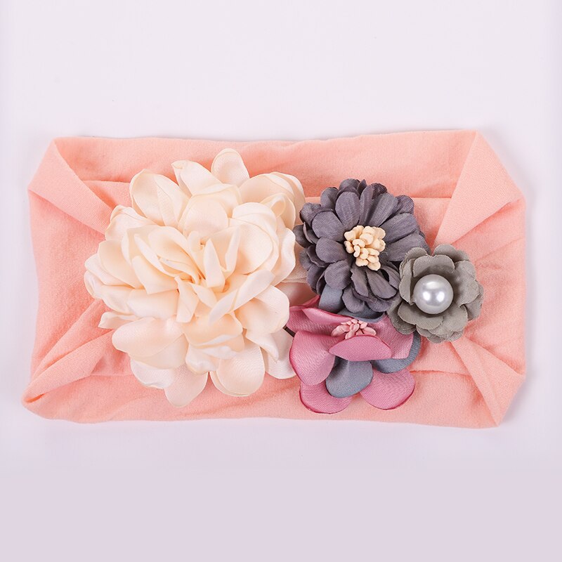 Dejorchicoco mignon enfants filles arc bandes de cheveux Plaid coton tissu Nylon bandeaux doux élastique Nylon vêtements de cheveux pour les filles