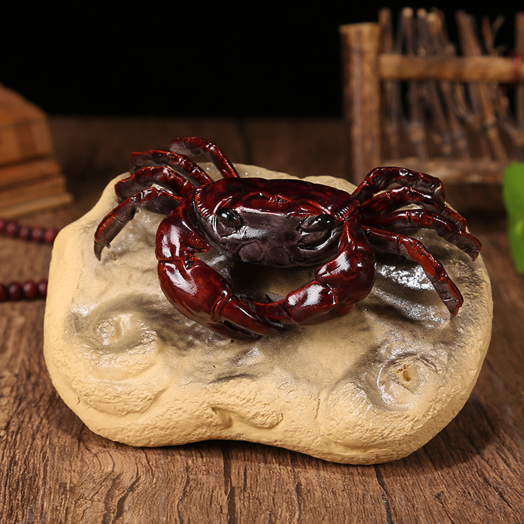 Yixing thé jeu de thé animal de compagnie | Décoloration crabe décoration de théière en argile, accessoires