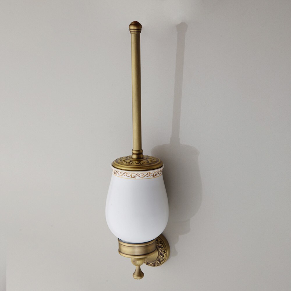 YANKSMART antyczny mosiądz akcesoria łazienkowe zestawy papier toaletowy szczotka robić wc wieszak na ręczniki wieszak na ręczniki robić montażu na ścianie zestaw Combo: 5257F-5