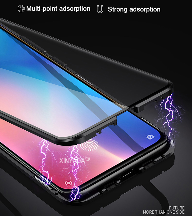 For Honor Magic7 Pro Magic 7 Case Tempered Glass Cover Case For Honor Magic 7 Pro 360 Full Body Flip Metal Magnetic Double Sided