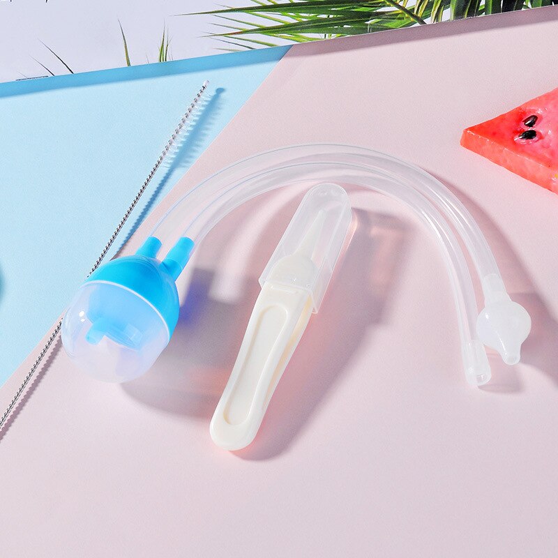 Set de 3 unidades de limpiador de Nariz de bebé, aspirador Nasal con aspiración al vacío, accesorios de protección antigripal para bebés