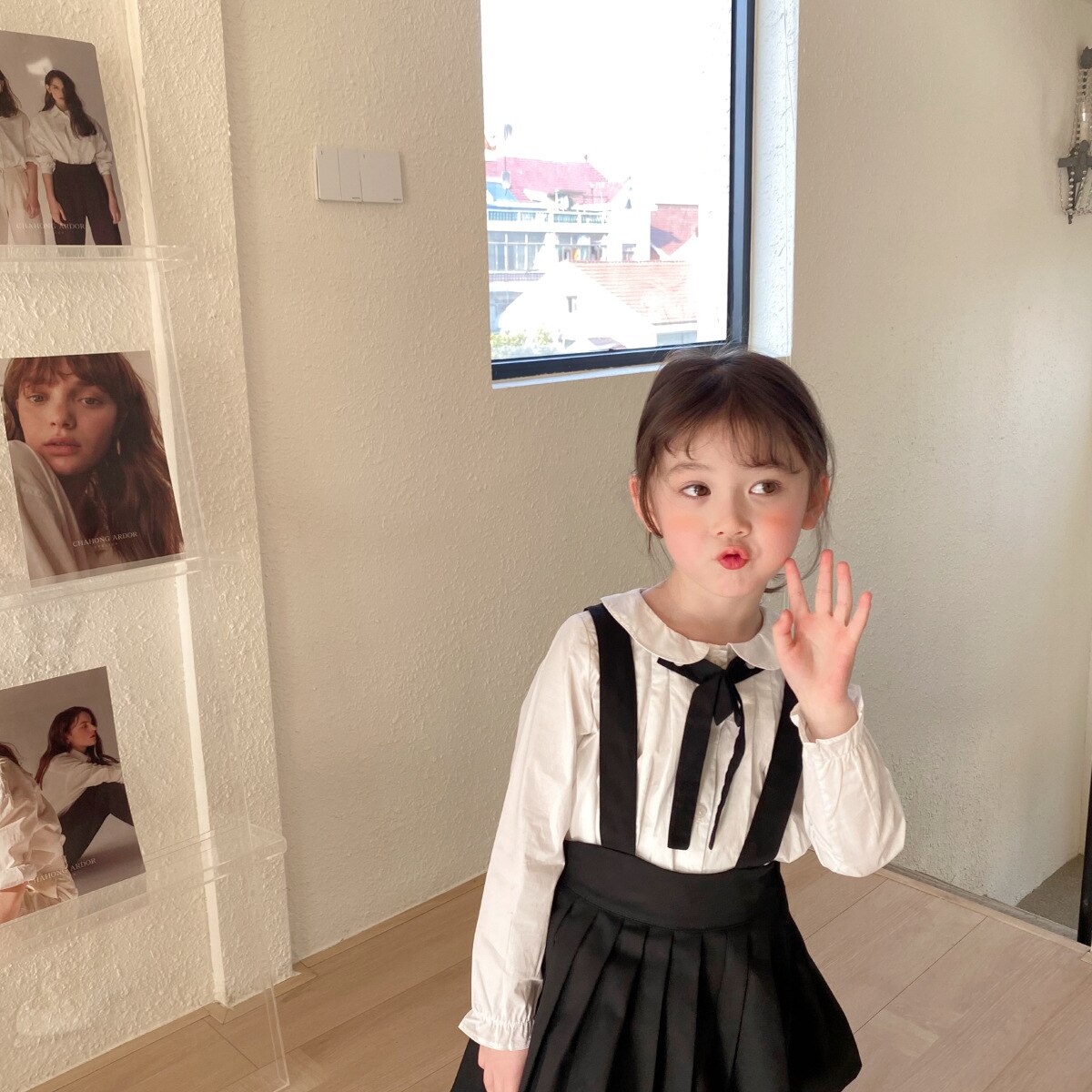 Gonna a pieghe da principessa per bambina