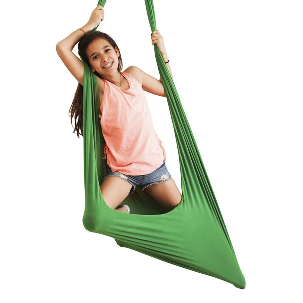 Gevoel Trainning Swing Yoga Vliegende Hangmat Swing Grote Kalmerend Effect Op Kinderen Met Zintuiglijke Behoeften Snuggle Swing 150*280cm: Default Title