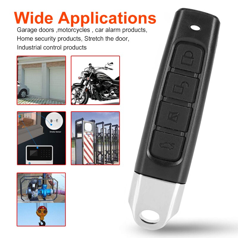 433 mhz kloon afstandsbediening elektrische kopie controller mini draadloze zender schakelaar 4 knoppen garagepoort deur sleutel