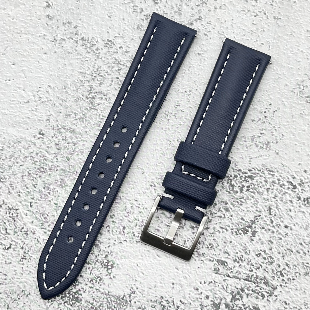 Waterdichte Canvas Horlogeband 18mm 19mm 20mm 21mm 22mm Stof Met Lederen Quick Release Horlogeband heren Polsband Accessoires