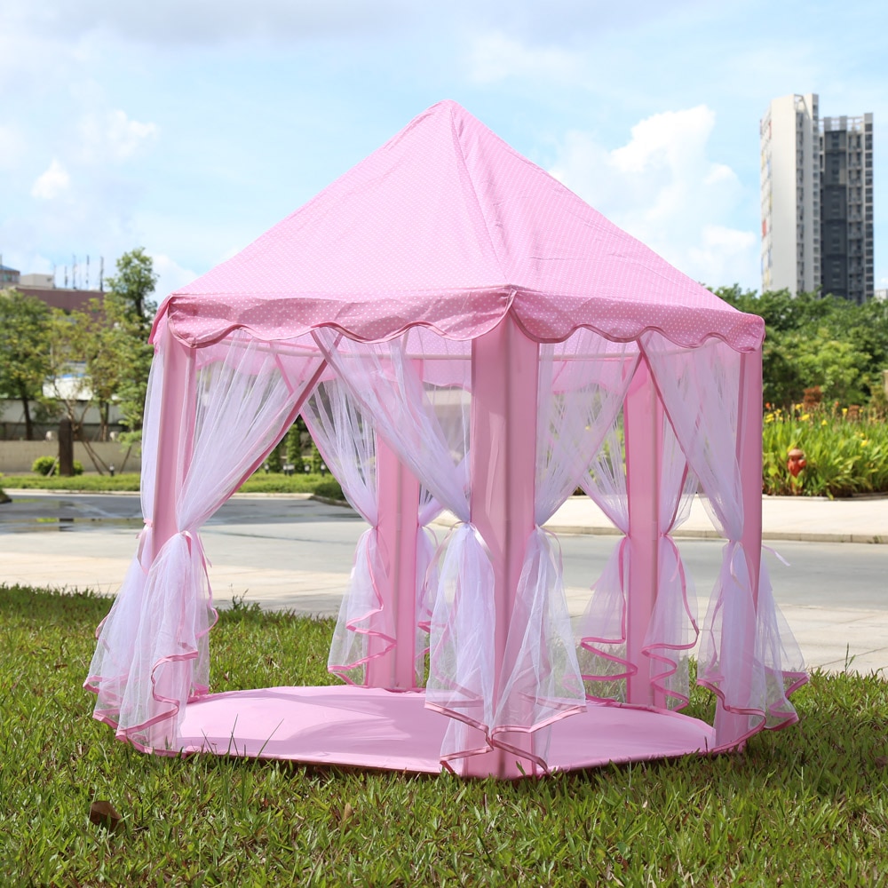 Portable Princess Castle Play Tent Activity Fairy House Camping Traveling Foldable,Sports Playhouses Outdoor Waterproof