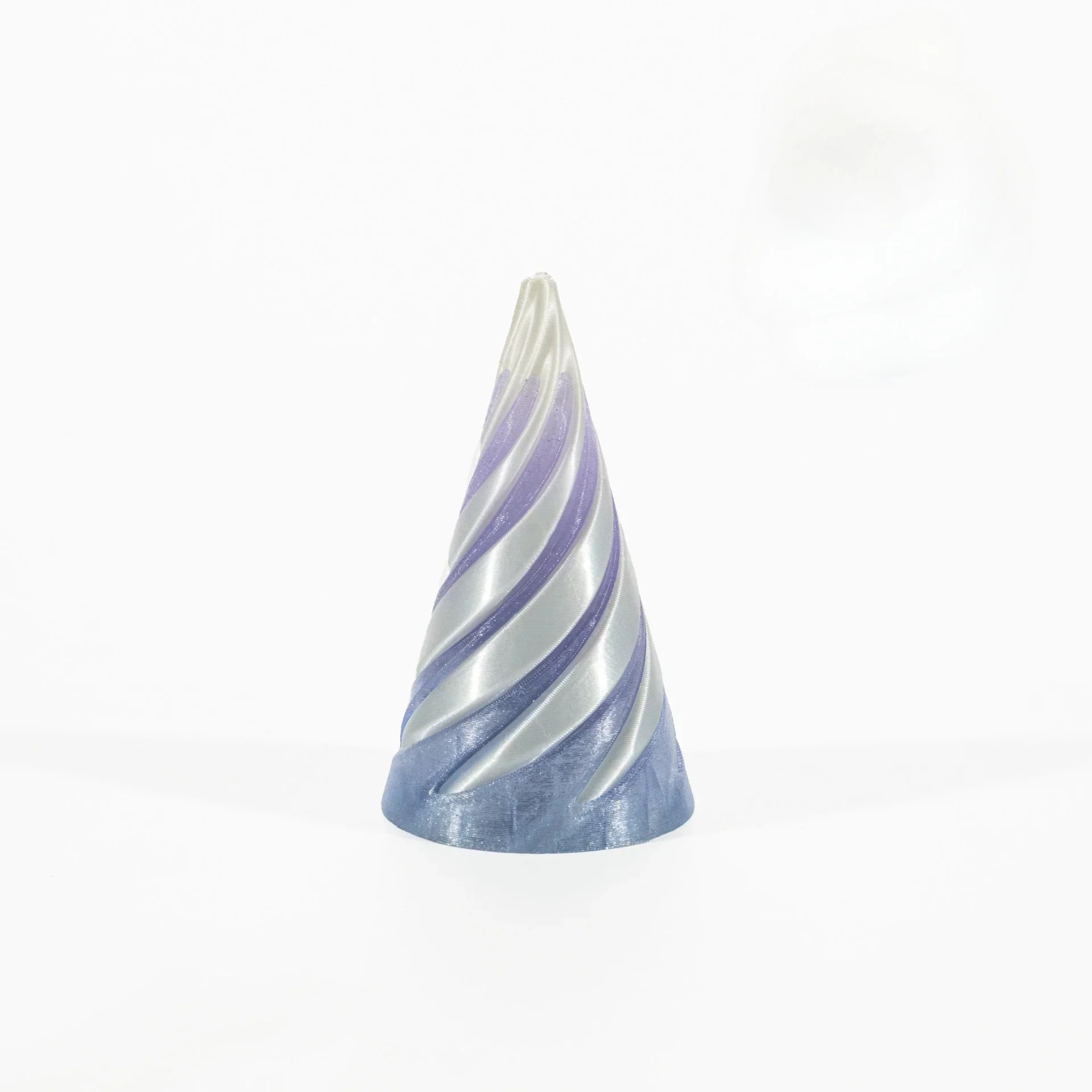 3D Printed Spiral Cone Toy Impossible Pyramid Passthrough Sculpture Pass Through Pyramid Toy Mini Vortex Thread Illusion: DEEP BLUE