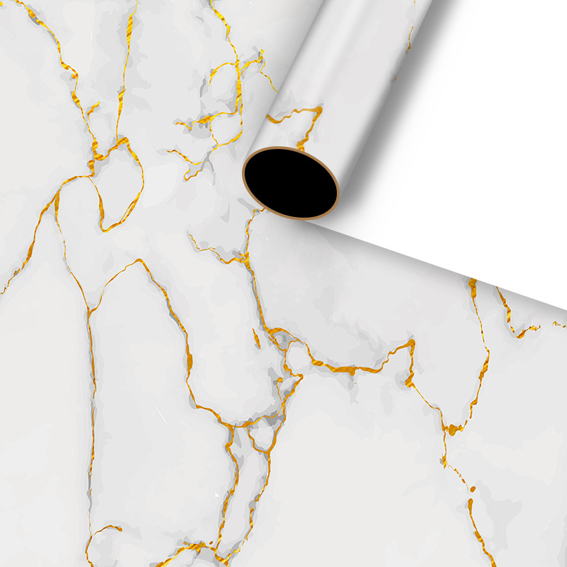 Goud Folie Graniet Textuur Cadeaupapier Marmer Kerst Bruiloft Verjaardag Wijnfles Decoratieve Papier 50*70cm: white1