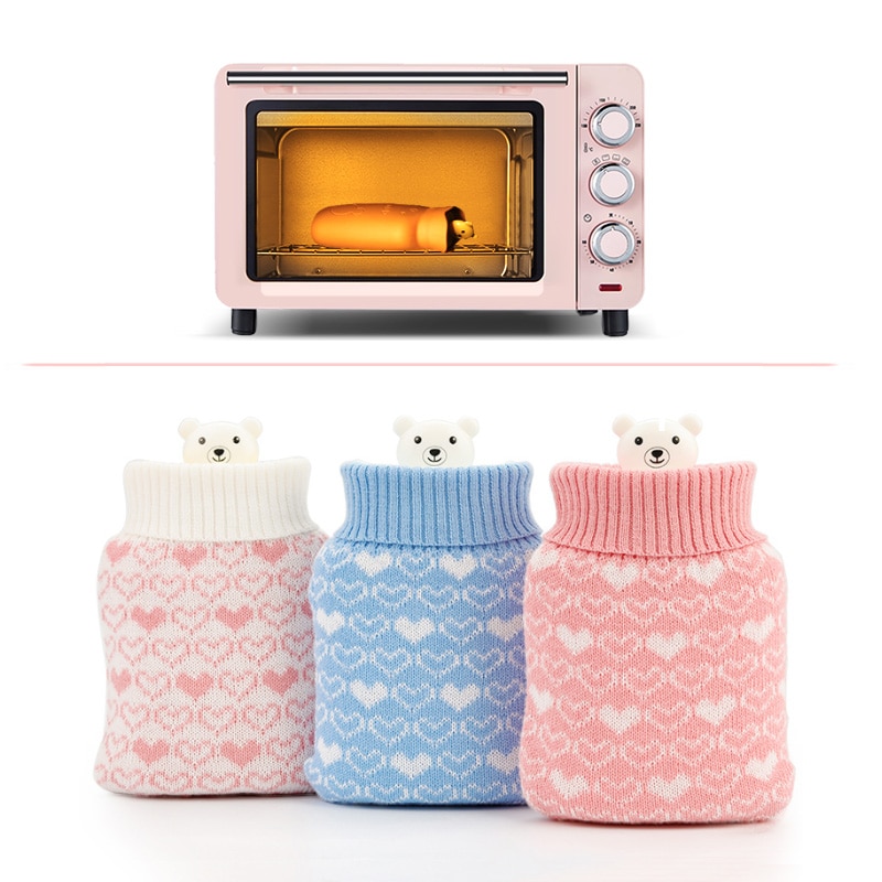 Bolsa de agua para calentador de manos, termo de silicona para microondas, cuello de pie para niños, LX-02 de refrigeración para congelador de calefacción al aire libre