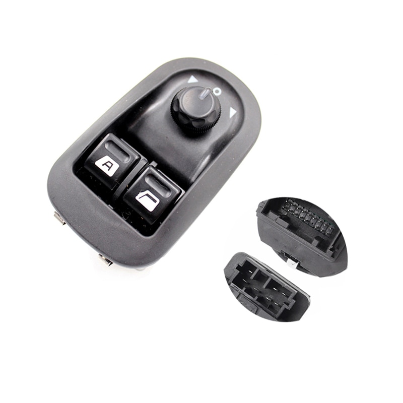 Interrupteur De Vitre électrique 6 Broches Pour Renault Clio II, Mégane I, MPV – Remplacement Facile, Plug And Play – Noir - 4