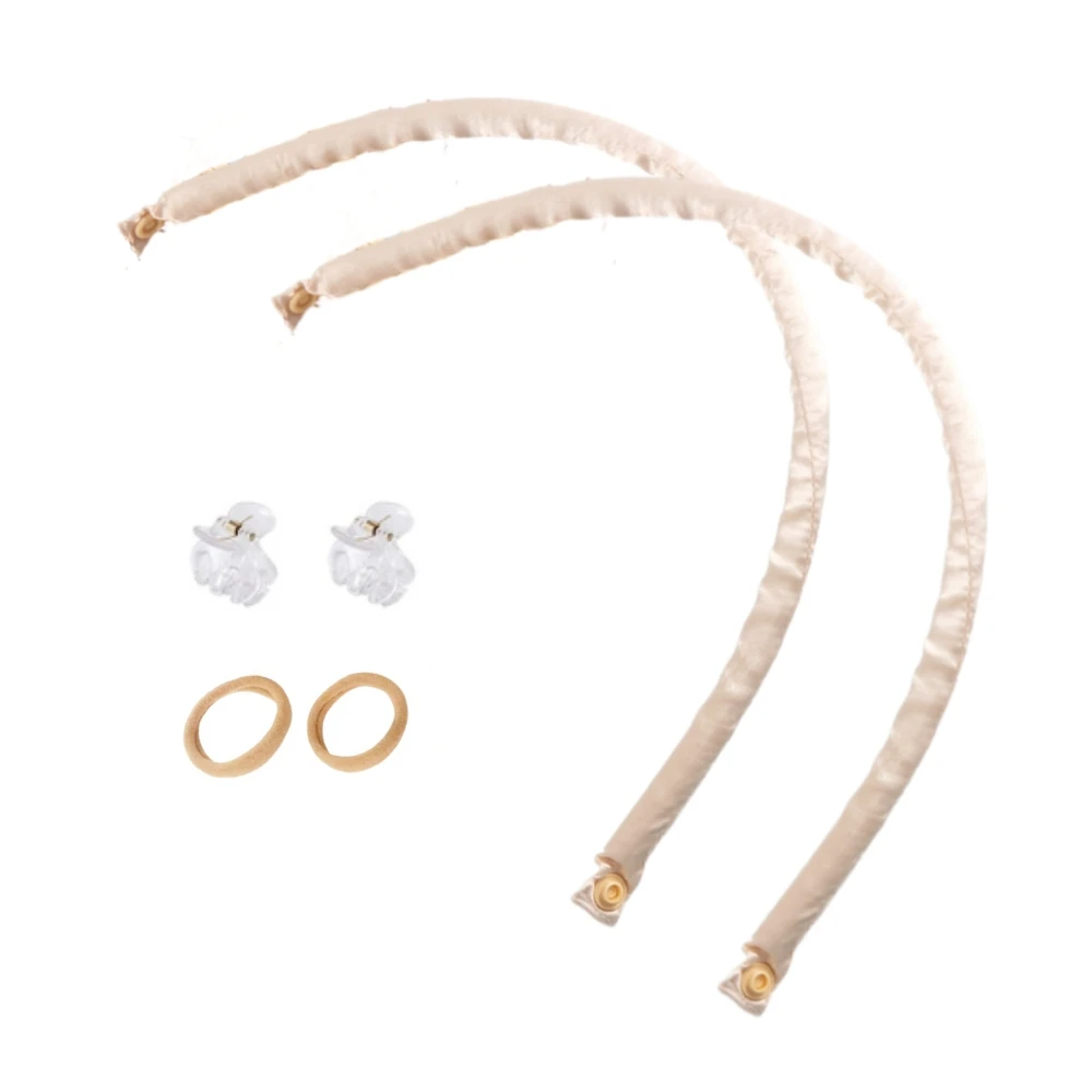 Varilla rizadora sin calor, diadema, rizadores de pelo suaves, rodillos para el cabello sin calor, rizos perezosos para dormir durante la noche, varillas flexibles, herramientas de peinado: Gris