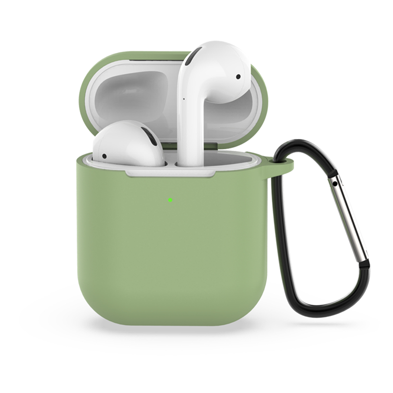 Funda para auriculares con funda de gancho para Apple Airpods 2 Airpods2 funda de silicona para Airpods 2 Caja de carga inalámbrica Bluetooth: 10