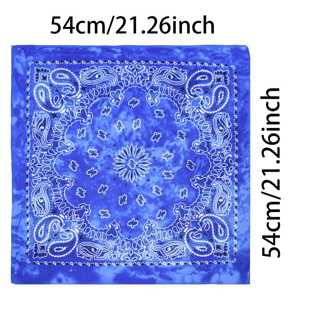 Für Männer/Frauen Kopftuch Hip-Hop Paisley Bandanas Halstuch Punk Tie-Dye Sport Kopfbedeckung Quadratisches Stirnband Wickelschal Zubehör