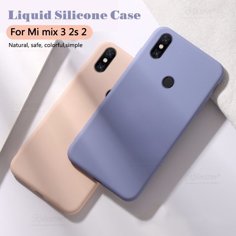 Liquido morbido Custodia In Silicone per xiaomi mi x 3 2 s 2 di colore della caramella casi della Copertura Per xiaomi xio mi mi mi x3 mi x2s mi x2 s di tpu couqe capa
