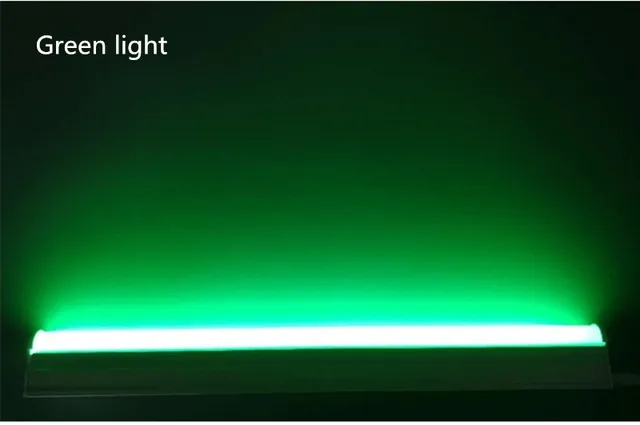 Tubo de color LED T 5 iluminación integrada 30 cm 60 cm Lámpara de pared de tubo fluorescente LED luz blanco frío cálido 220V: YELLOW / changeable / 4 piezas
