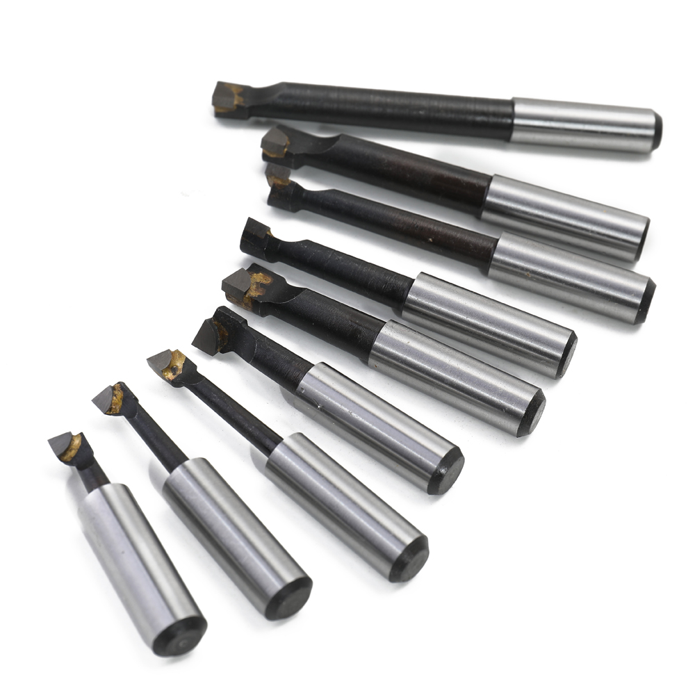 Meterk 9PCS 12mm Shank Boring Bar Set Hard Alloy Carbide Tipped Bars Boring Lathe Hole Milling Machine Tool Accessories