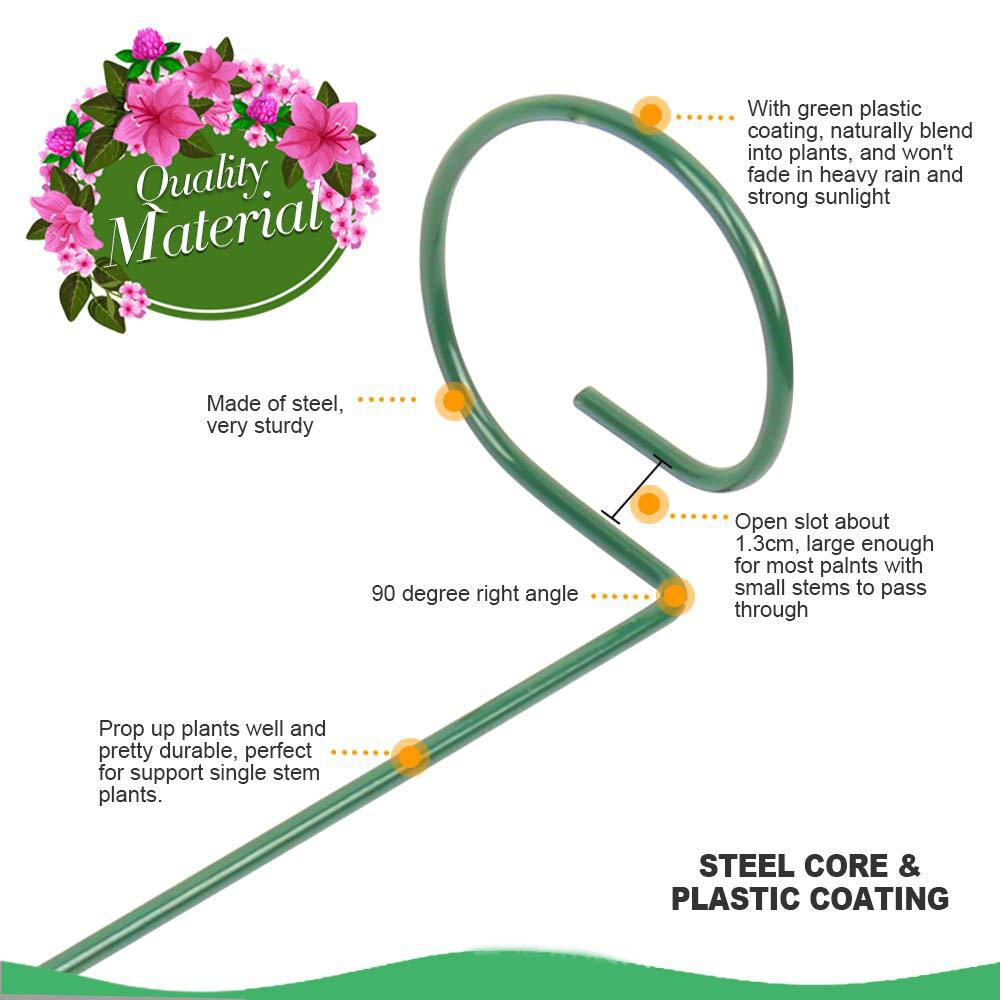 Plant Support Stakes For Flowers Metal Single Stem Plant Support Garden Plant Stakes For Amaryllis Orchid Lily Rose Tomatoes