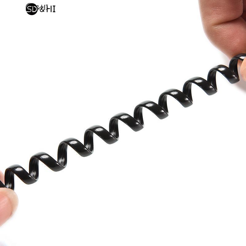 6,5ft Mannelijke Naar Mannelijke Telefoon Handset Kabel Verlengsnoer Krullende Spoel Kabel Draad Tot 2M Telefoon Opgerold Snoer