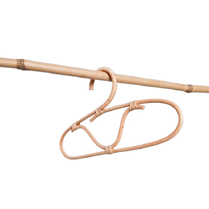 Rotan hanger retro kapstok eenvoudige homestay kamer wandhanger decoratieve haak