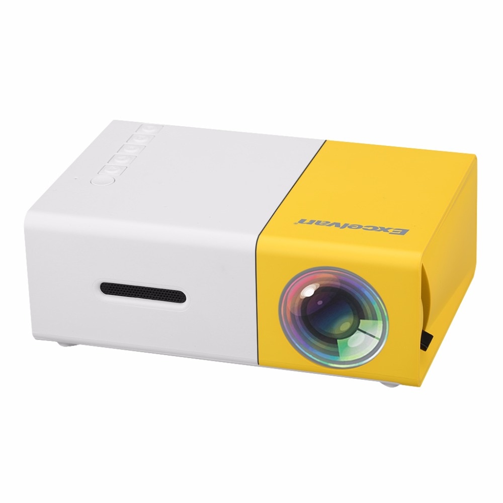 Excelvan YG300 Draagbare Mini Projector 600 Lumens YG300 320X240 Pixels Mediaspeler Ondersteuning 1080P Hd Lcd Led projectoren