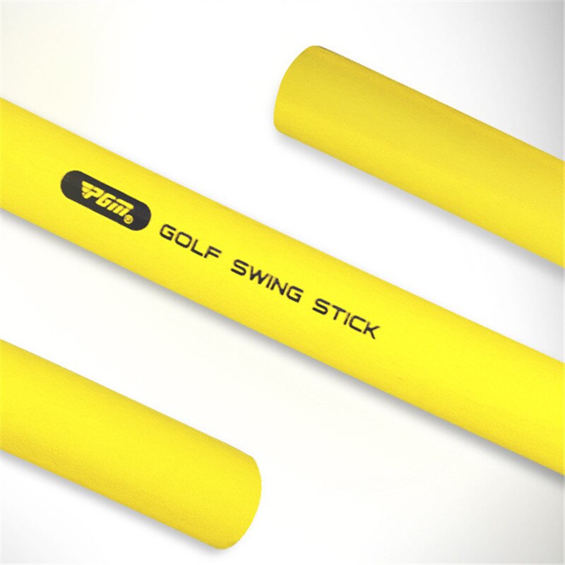 Eva golf swing træner soft stick udendørs golf multifunktionel power stick swing træningshjælp: Gul