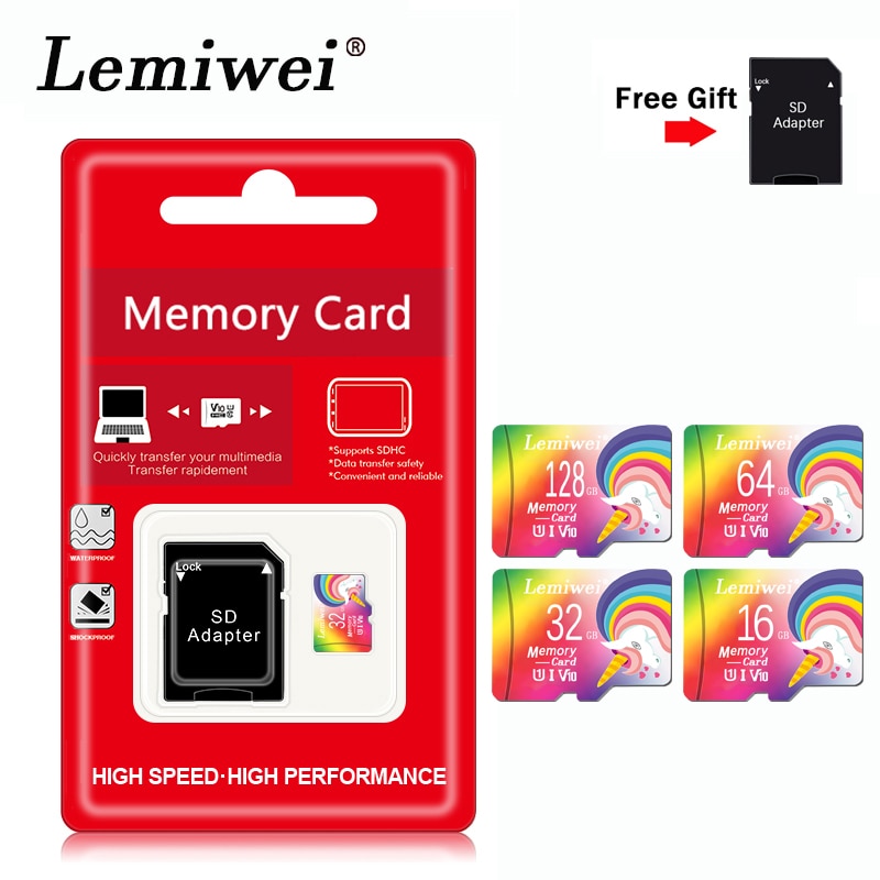 Class10 Micro SD CARD 128GB Memory card USB Flash 32GB 64GB 128GB Class10 HIgh Speed cartao de memoria 16gb Free Adpter