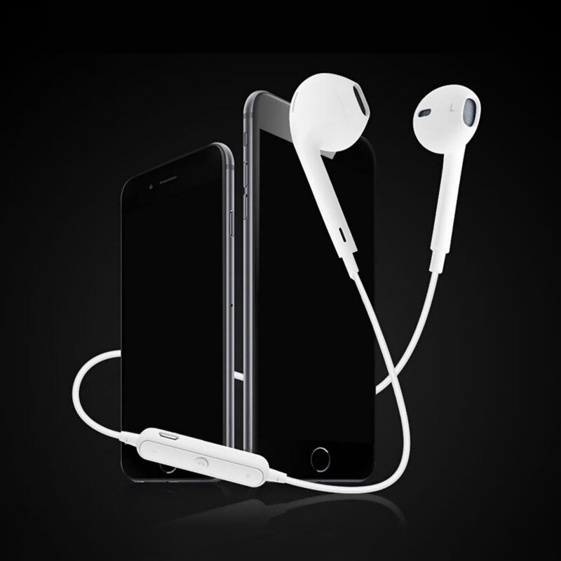 S6 bluetooth head set wireless earphone with microphone stereo sports running earplug headphone for iPhone Huawei headsets