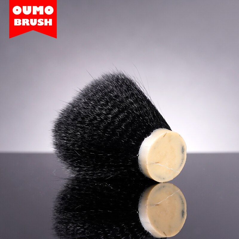 OUMO BRUSH-Black synthetic shaving brush knots(thick hair)