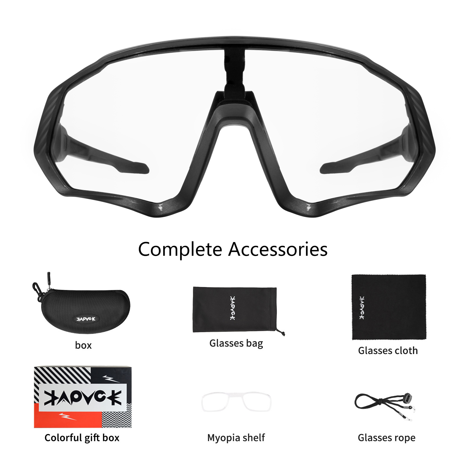 Kapvoe photochromique sport cyclisme lunettes pour hommes femmes vtt montagne route lunettes de vélo cyclisme lunettes de soleil Oculos Ciclismo