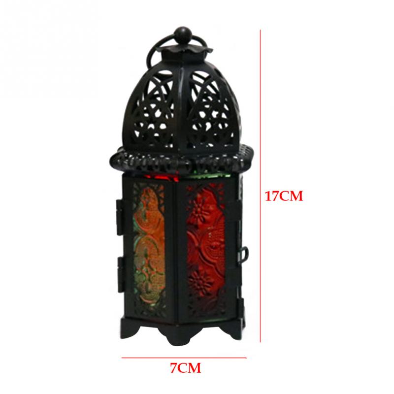 Marokkanske lanterne votive lysestage hængende lanterne nogensinde fest bryllupsdekoration vintage lysestager jern glas lanterne lampe