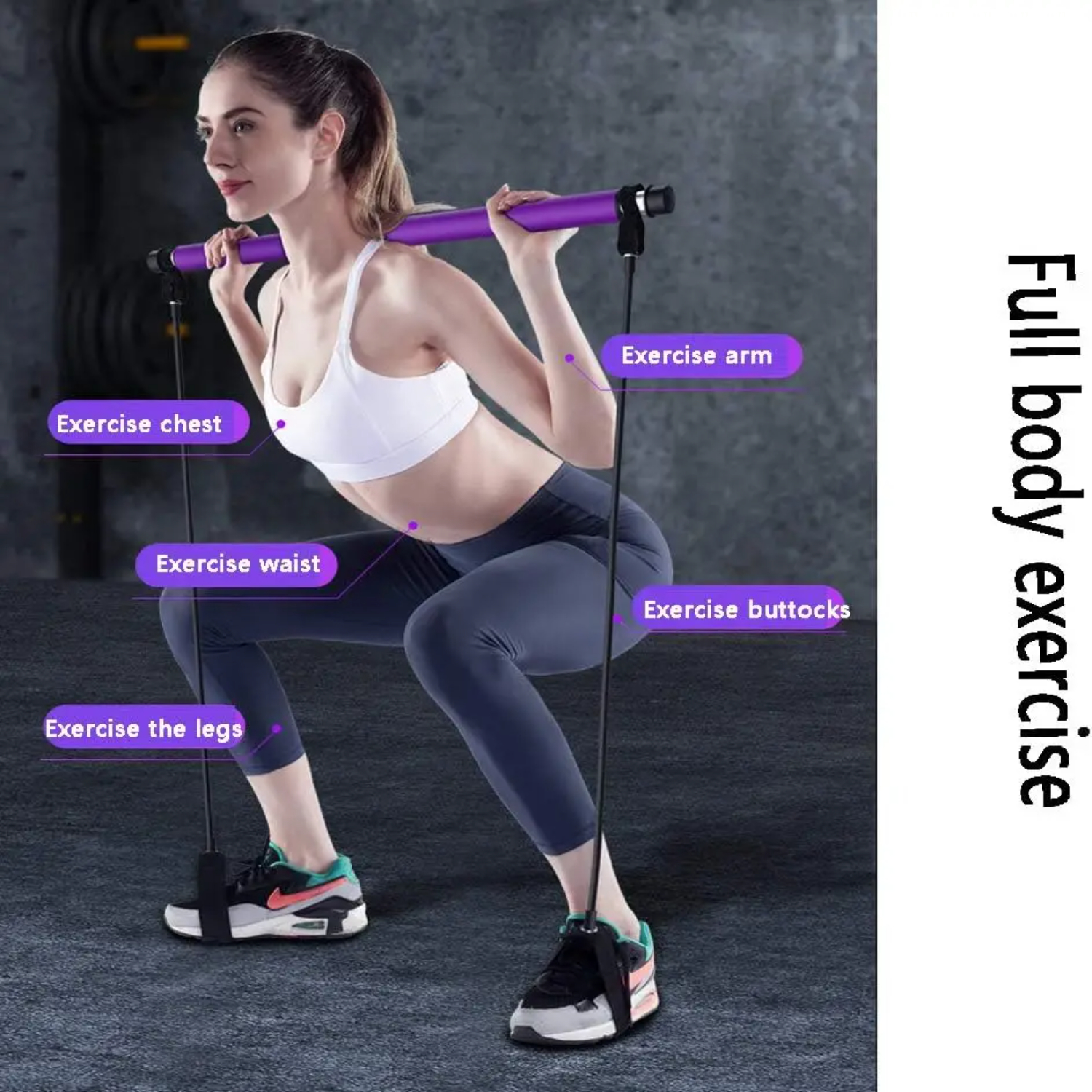 fitness yoga Pilates cross fitness weerstandsband trainer yoga trekkoord draagbare gym lichaamsoefening