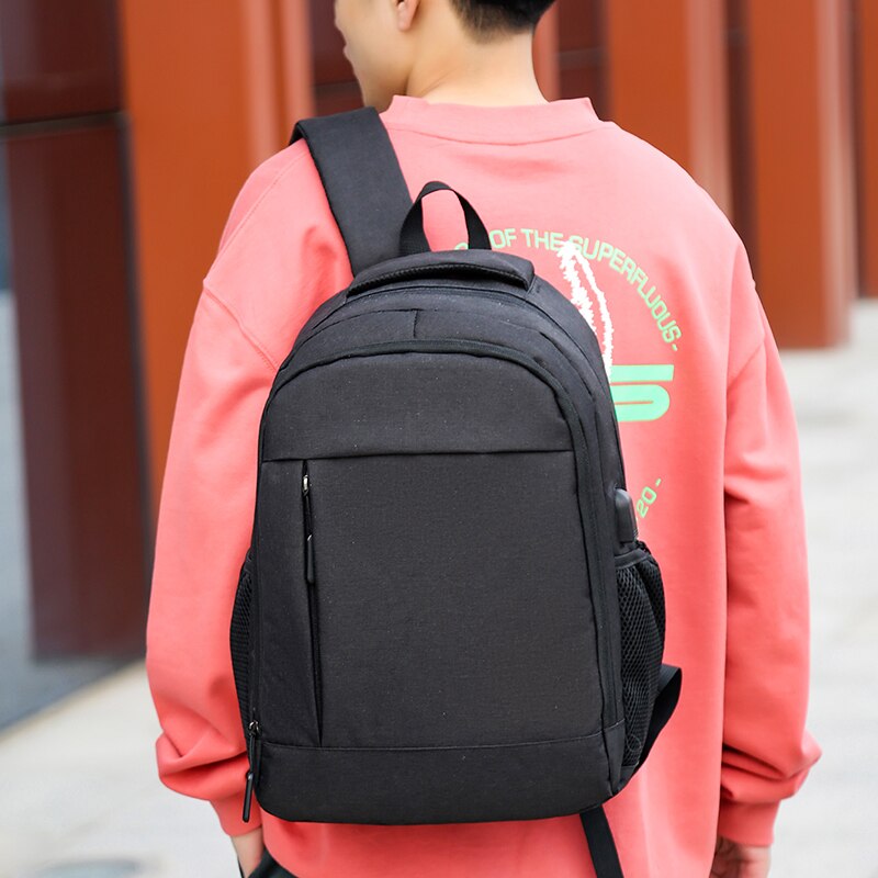 Nylon oplaadrugzak schooltas voor tienerjongens boekentas heren schoudertas reistas mochilas viajesbolsos mochilas de mujer