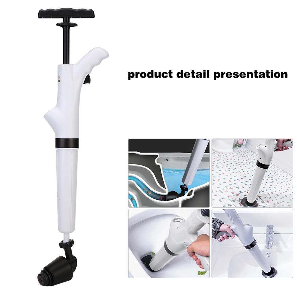 High Pressure Air Drain Blaster Clog Dredge Clogged Remover Toilet Plunger Bathroom Kitchen Sink Drain Blaster