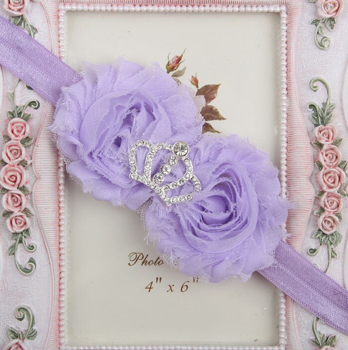 1 st bebis flicka pannband huvudbonad hårband spädbarn nyfödd hårtillbehör kläder prinsessa barn barn småbarn krona blommig: 10