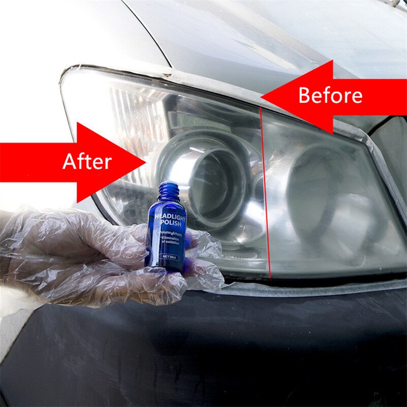 30ML Car Headlight Repair Coating Solution Repair Kit Oxidation Rearview Coating Headlight Polishing Anti-scratch Liquid