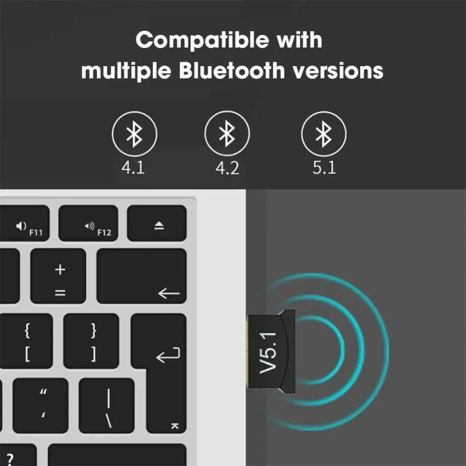 Adaptador USB Bluetooth 5,1 transmisor receptor Bluetooth 5,3 Dongle inalámbrico USB BT5.0 BT4.0 adaptadores para PC ordenador portátil