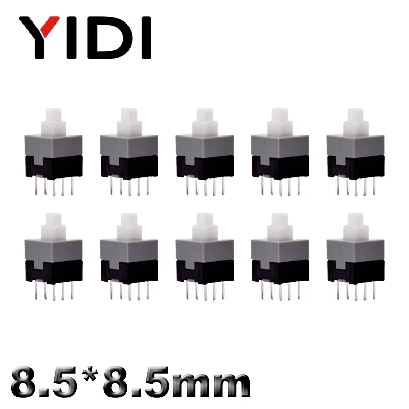 10 Uds PCB tacto Micro Mini botón de enganche encendido apagado interruptor de bloqueo automático DIP tapa de 6 pines 5,8*5,8/7*7/8*8/8,5*8,5mm: 4XL / Castaño / 380 V