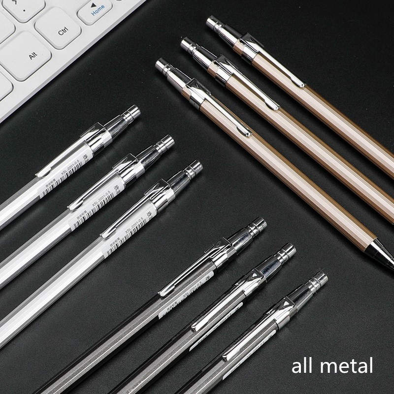 0.5/0.7MM Mechanical Pencil Set Mechanical Pencil Metal Pencil Push mechanical pencil 0.5 school supplies pencils mechanical