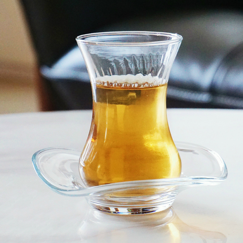 Lav merke turk kahvesi kopp tallerken sett tulipan grasiøs modellering kafé tyrkisk kaffe svart te glass krus bølge tallerken espressokopper