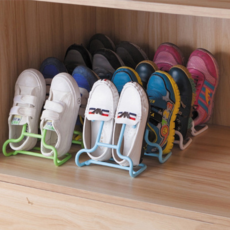 2pcs Shoe Hanger Stretcher Shoes Hanging Storage Finishing Organizer Multi Function Shoe Holder Shelf Sneakers Drying Rack Stand