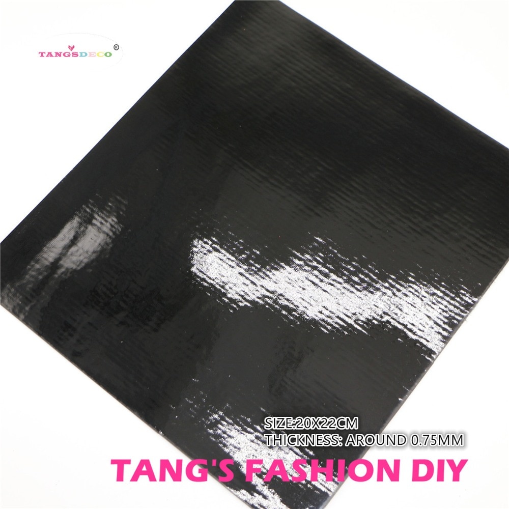 6pcs MIX STYLE BLACK color mix PU leather set/synthetic leather set/DIY fabric artificial leather