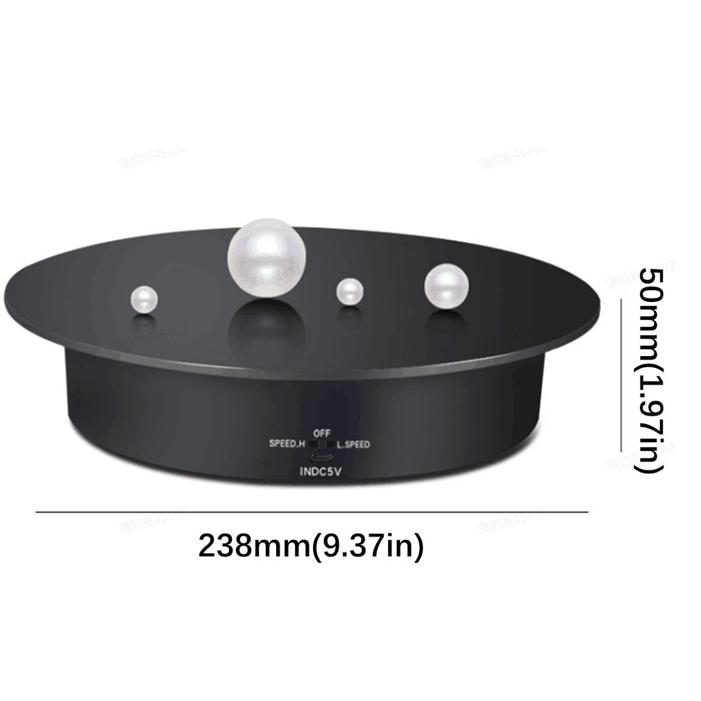 238 Motorized Rotating Display Stand Jewelry Turntable Acrylic Surface Turntable Rechargeable For Model Hobby Product