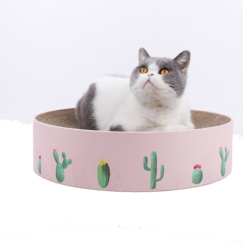 Rascador para gatos, rascador redondo de papel corrugado, rascador para gatos, para pulir uñas, protección interactiva, muebles, juguetes para gatos, suministros para mascotas