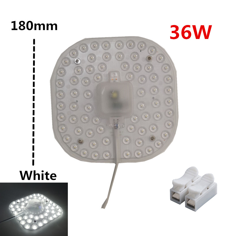 Loftslamper led modul  ac220v 230v 240v 6w 12w 18w 24w 36w led lys udskift loftslampe lyskilde praktisk installation: 36w hvide