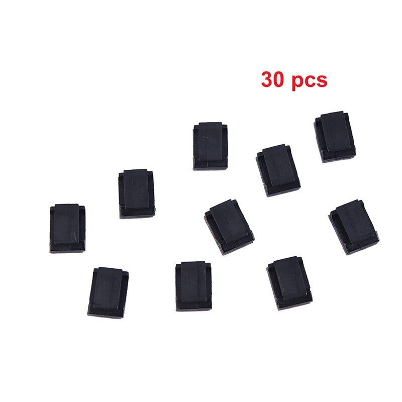 Self-adhesive Wire Bundle Holder Tie Mount Clip For10mm Wide Fix LED Strip Lights Connector Tie Mount Suitable: 30pcs