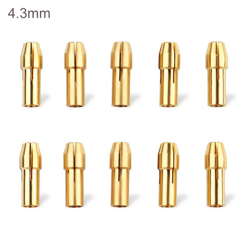 rote colletmini bore rote collet chuck 10 stk rote bore chuck collet sett mini bore rote collet chuck collets 3.2mm-0.5mm: Sett 2-4.3mm