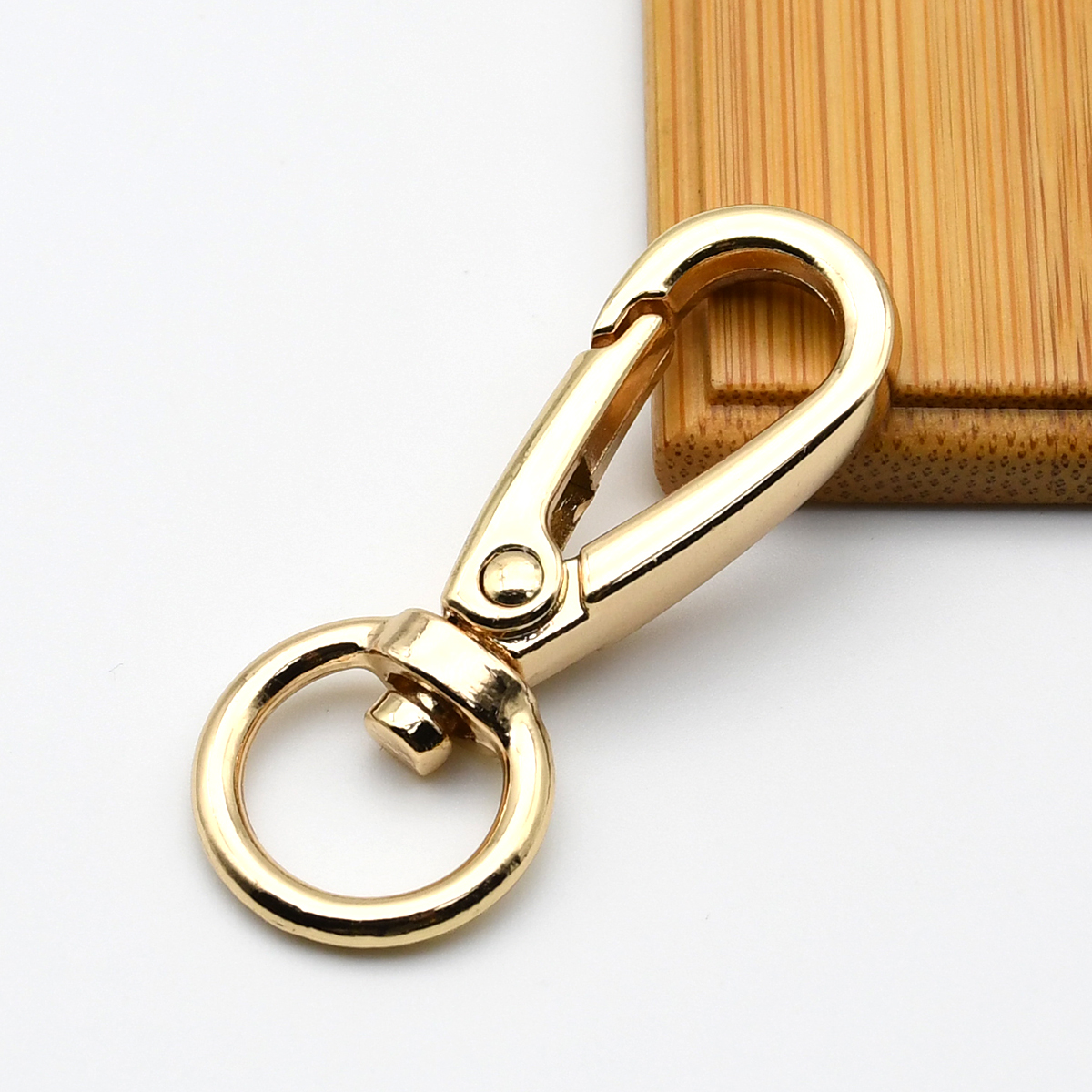 Draaibare Karabijn Karabijnhaak Metalen Karabijnhaak Trigger Clip Gesp Sleutelhanger O Ring Hondenriem Tas Onderdelen Handtas DIY Accessoires: Goud